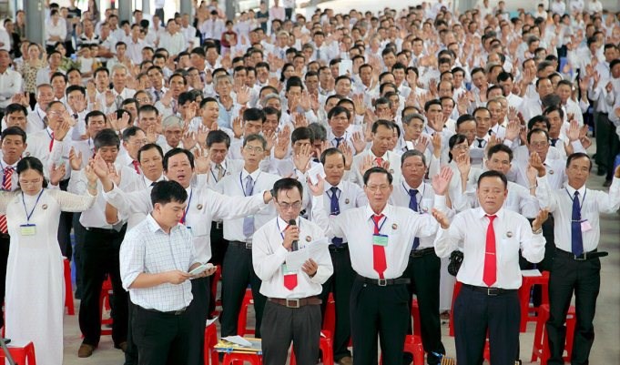 HĐMVGX GP Long Xuyên và cử hành nghi thức Tuyên hứa nhậm chức HĐMVGX khóa 2