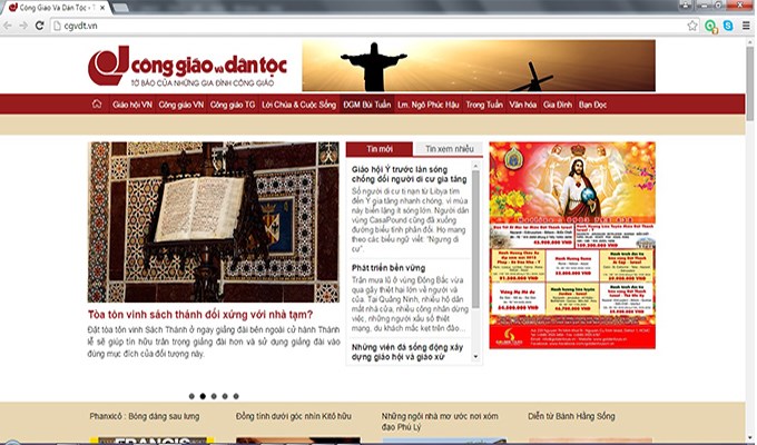 Báo điện tử Công giáo và Dân tộc