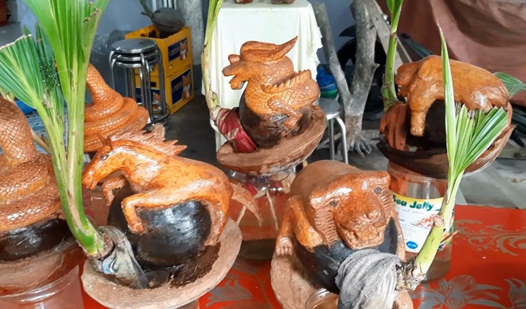 Người tạo bonsai nghệ thuật từ dừa