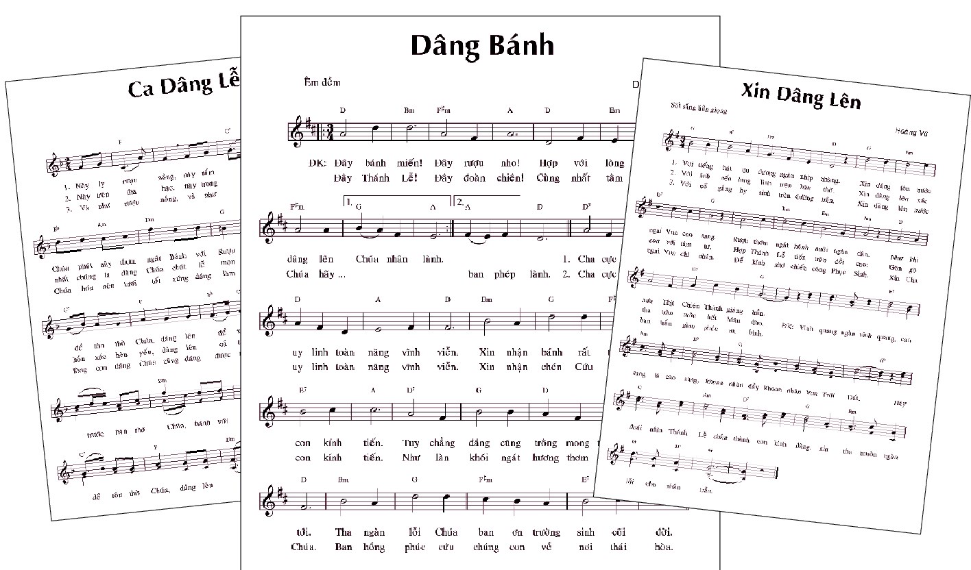 Nhiều bài thánh ca đã được chỉnh từ