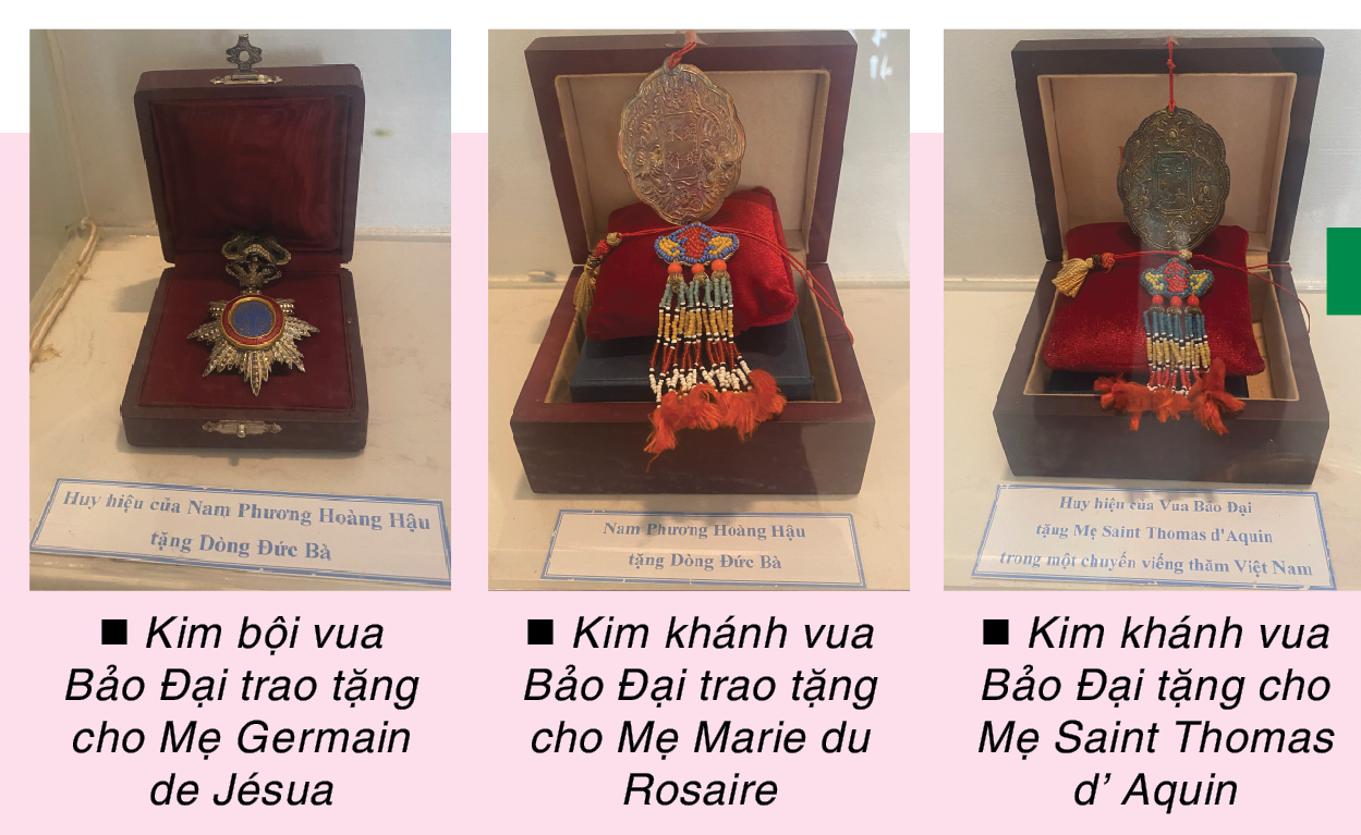 Những kỷ vật  của Nam Phương Hoàng Hậu  ở dòng Ðức Bà