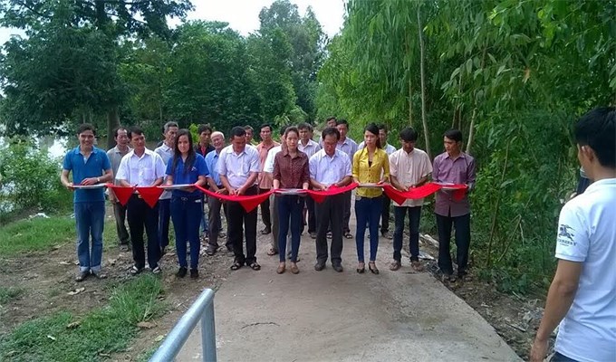 Giáo xứ Mỹ Trung khánh thành cầu Fatima