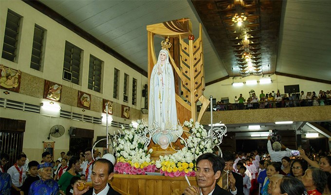 Tượng Mẹ Fatima Thánh Du