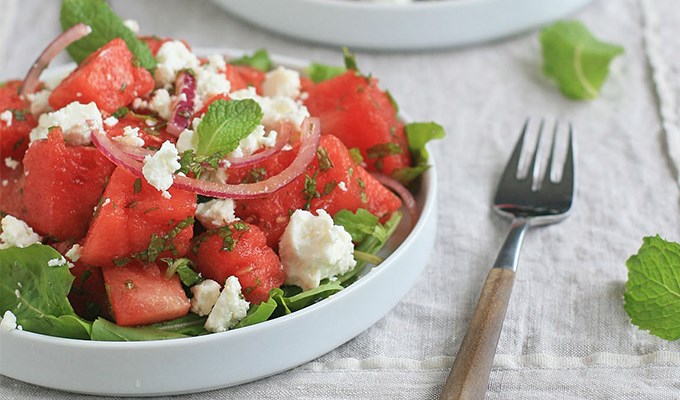 Salad dưa hấu ngày nóng