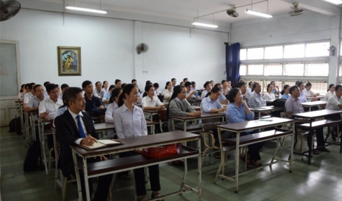 Học viên cử nhân và cao học của Học viện Công giáo Việt Nam họp mặt đầu năm với ban giảng huấn