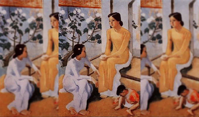 Họa sĩ có những bức vẽ tiêu biểu về thiếu nữ Việt