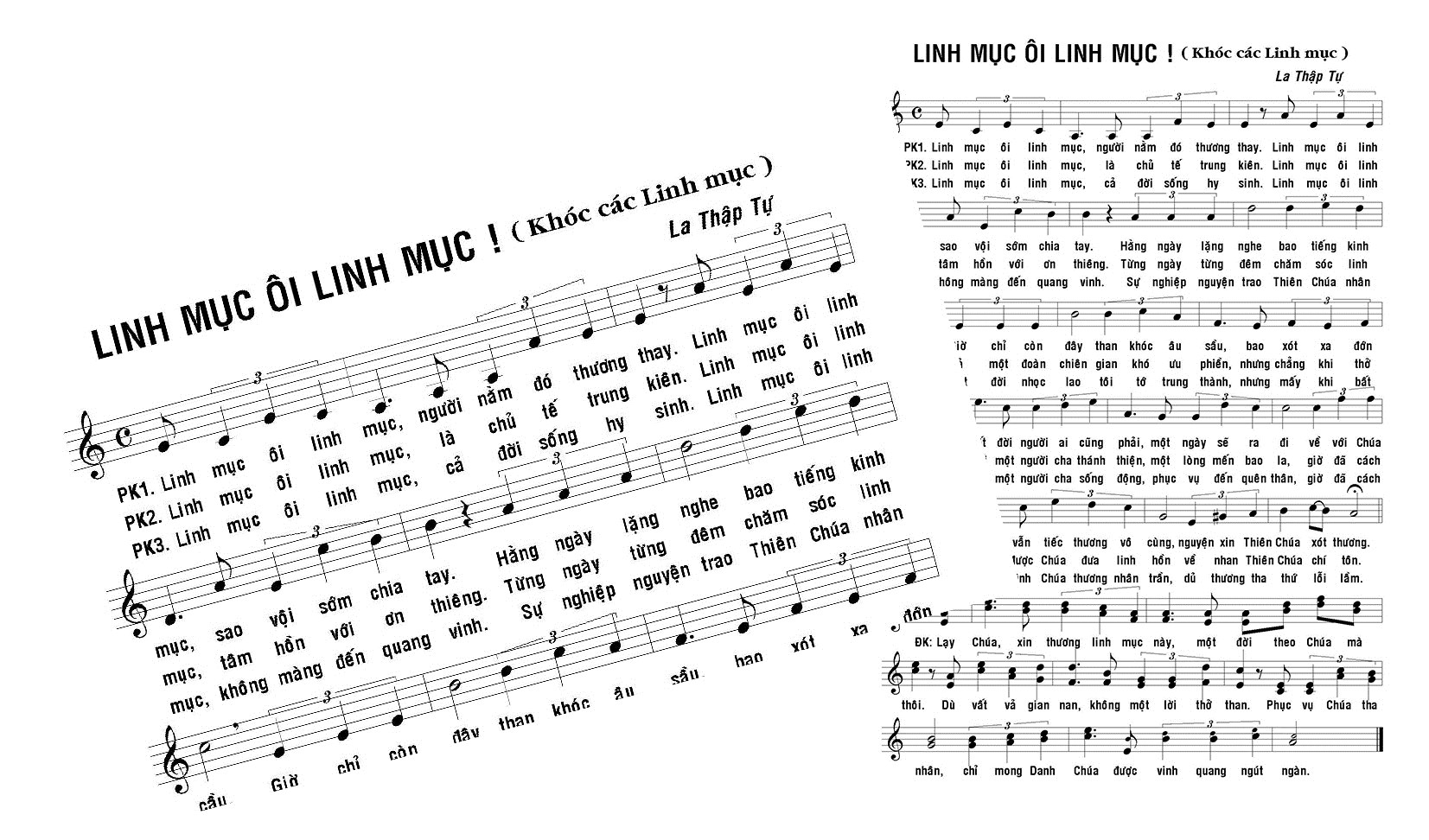 Bản thánh nhạc Cầu cho các linh mục qua đời vì covid-19