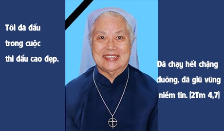 Nữ tu Catherine-Anselme TRẦN THỊ KIM BẢO về với Chúa