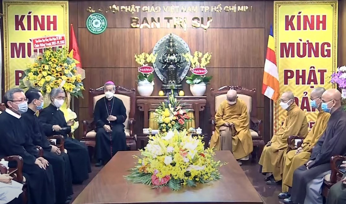 Tòa Tổng Giám mục TPHCM chúc mừng lễ Phật Ðản