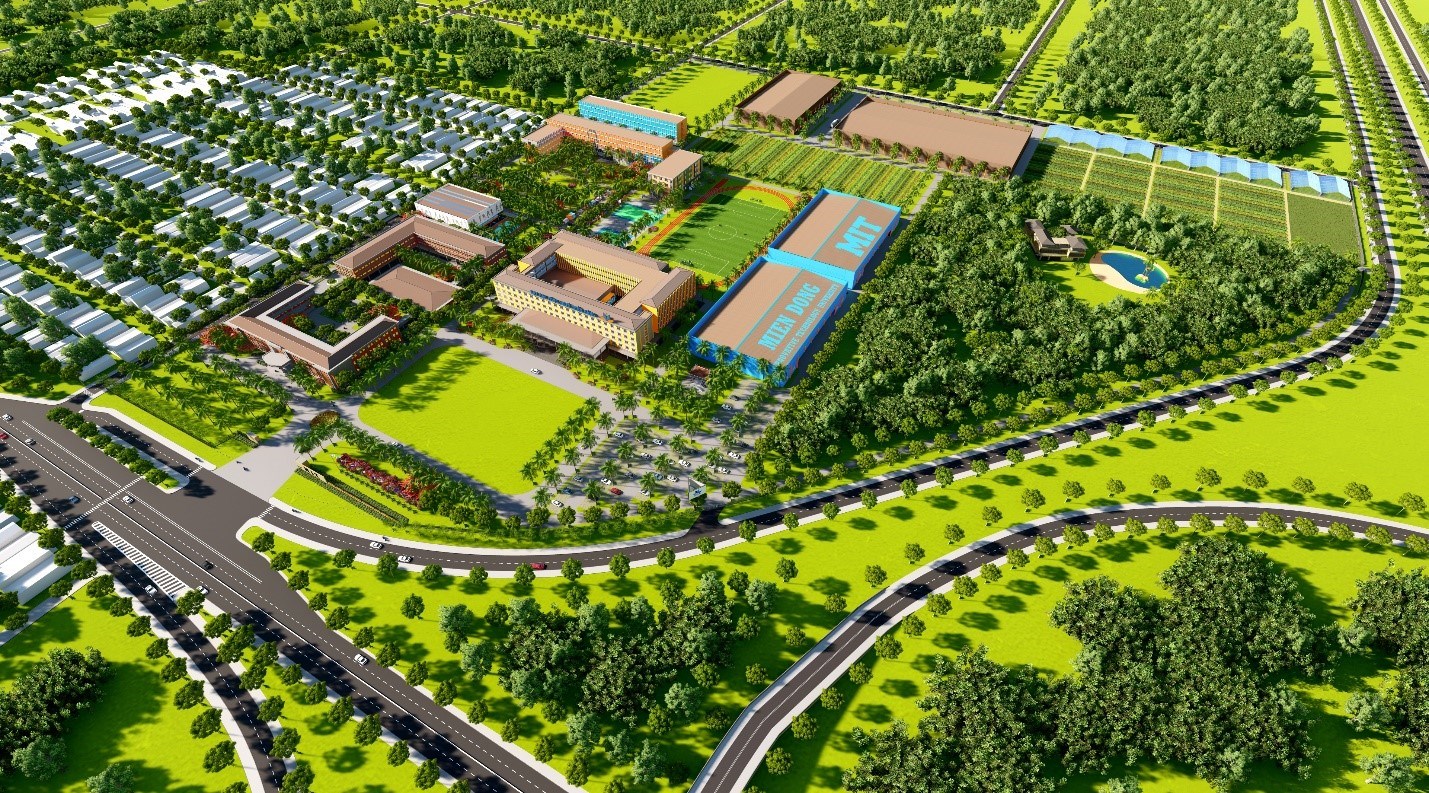 MIT University sẽ là trường đại học có khuôn viên đẹp và hiện đại hàng đầu phía Nam