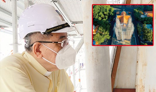Ðại trùng tu nhà thờ Ðức Bà Sài Gòn: Tất cả vì công trình chung