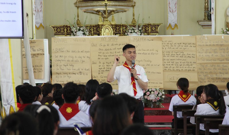 Giáo xứ Thượng Thụy tổ chức khóa huấn luyện tiền Sa mạc với chủ đề “Bước theo thần khí”