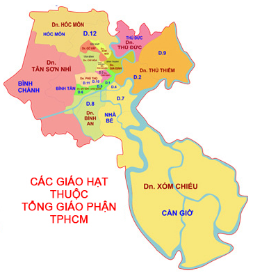 Các giáo phận sẽ nằm trong các tỉnh, thành mới nào?