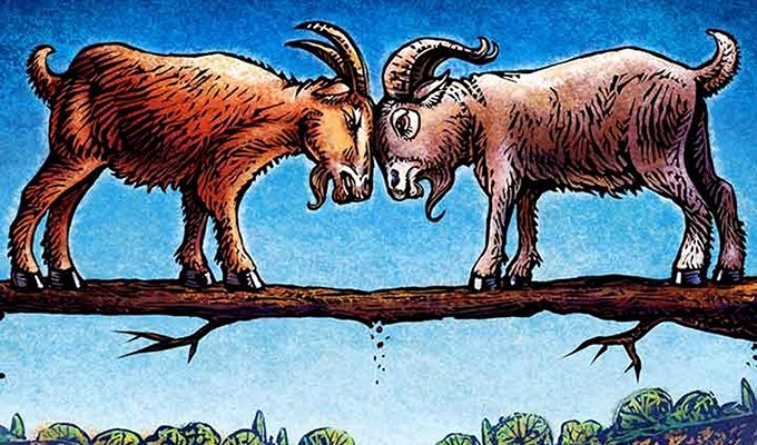 Hai con dê núi trong đạo Hindu