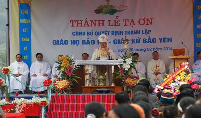 Giáo phận Hưng Hóa có thêm một giáo họ