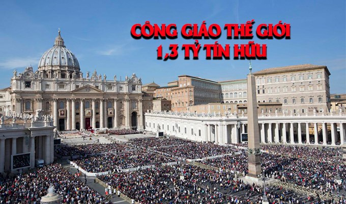 Thế giới có 1,3 tỷ tín hữu Công giáo