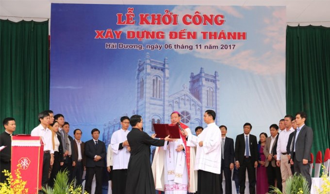 Khởi công xây dựng Đền Thánh Hải Dương