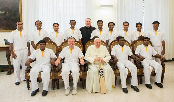 “Ðội tuyển” cricket Vatican du đấu