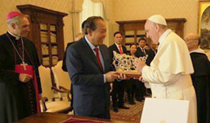QUAN HỆ VIỆT NAM - VATICAN SẼ ĐƯỢC NÂNG LÊN MỨC ĐẠI DIỆN THƯỜNG TRÚ