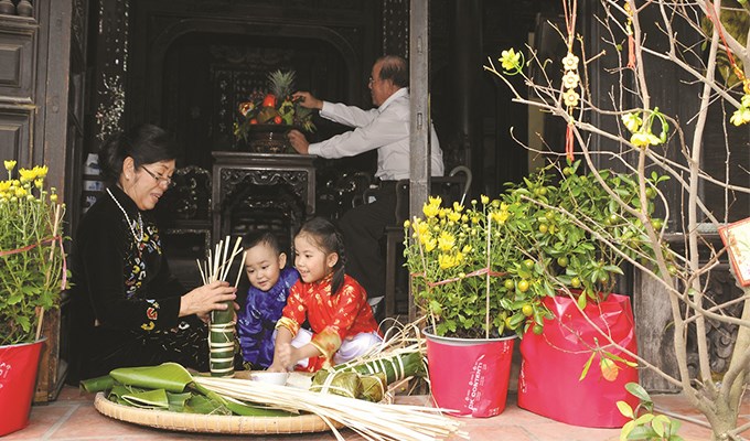 Tết quê trong tâm thức gia đình trẻ