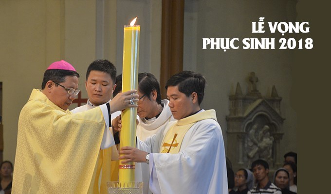 Thánh lễ Vọng Phục Sinh tại Vương cung Thánh đường Đức Bà Sài Gòn