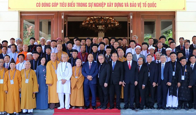 Thủ tướng Chính phủ gặp gỡ đại diện các tôn giáo