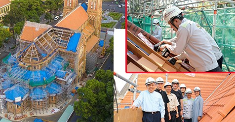 Đại trùng tu nhà thờ Đức Bà Sài Gòn, kỹ lưỡng đến từng chi tiết