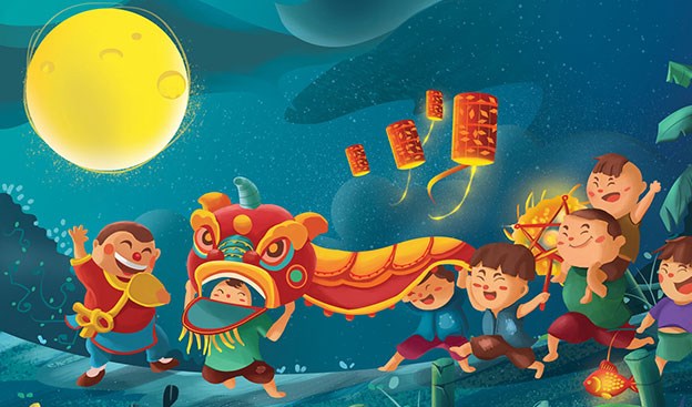 Nhớ chiếc bánh in màu cám mùa Trung Thu xưa...