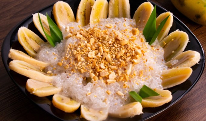 Béo ngọt chuối xào dừa