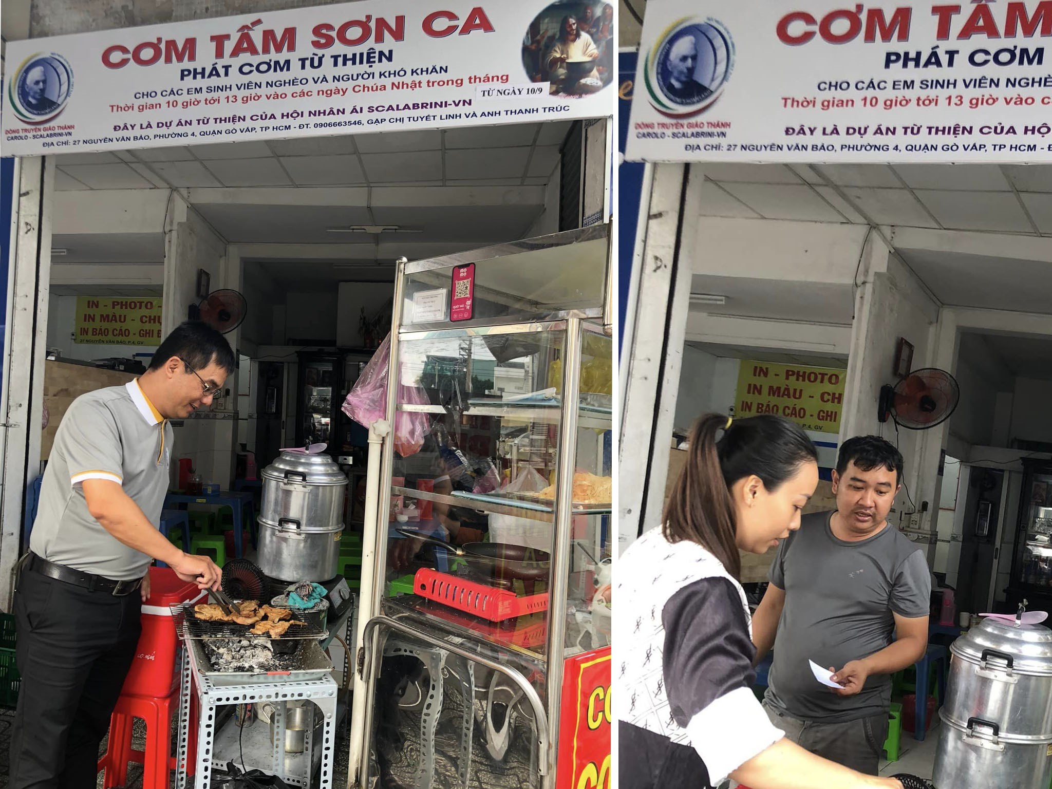 Bếp cơm 0 đồng của Hội Nhân Ái Scalabrini-VN