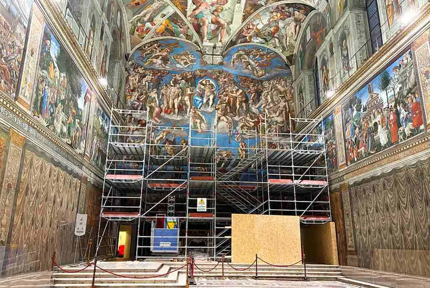 Vatican trùng tu bức bích họa Cuộc phán xét cuối cùng